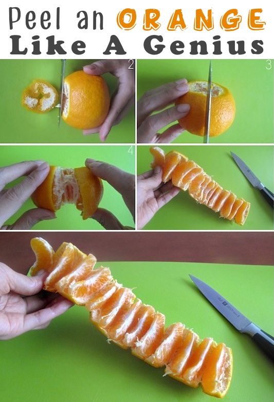 How to peel as orange like a genius