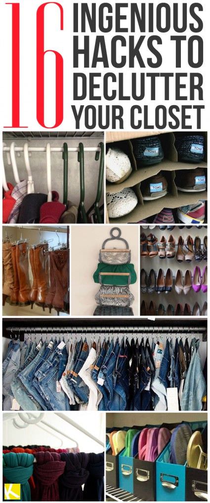 Organizing closet is a nuisance but not with these closet organization hacks. Check out these 16 ingenious ideas to declutter your closet.