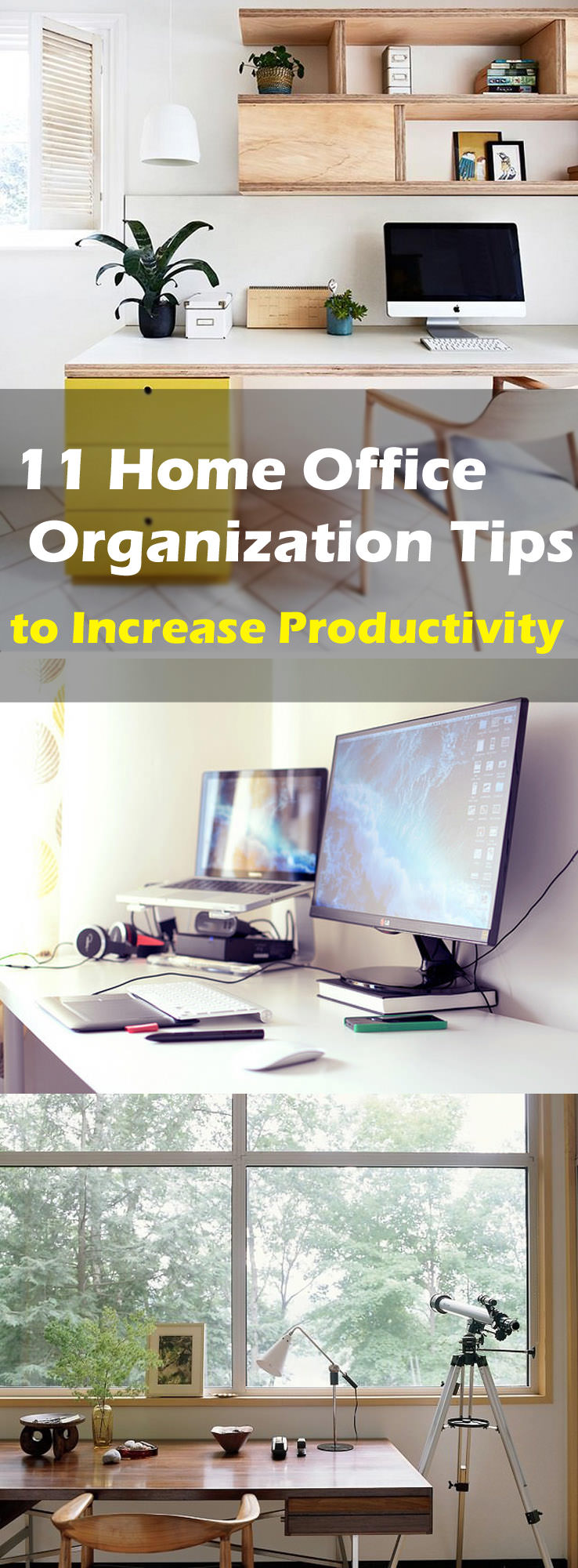 Check out these 11 useful office organization tips. Organizing home office can improve your productivity and efficiency at work.