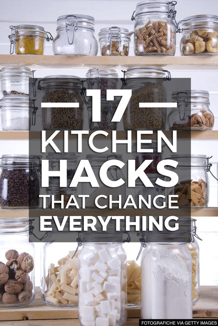 Breath easily in your kitchen and make it most functional part of your home with these 17 kitchen hacks.