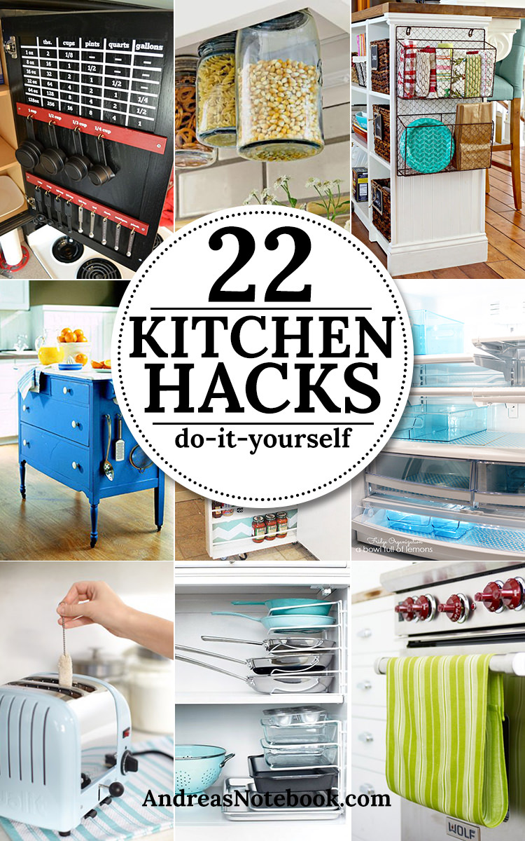 Without a doubt, these 22 Kitchen Hacks and Tips are clever, easy and most functional. Take a look!