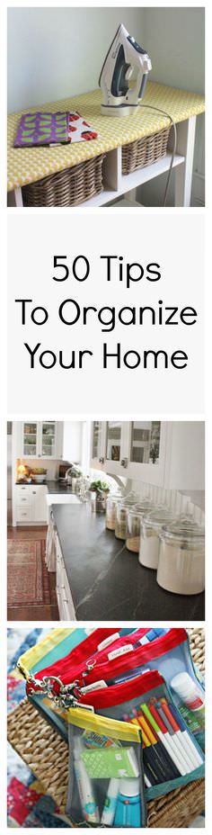 With these 50 best and amazing home organization tips you can easily clear the mess you have in your home.