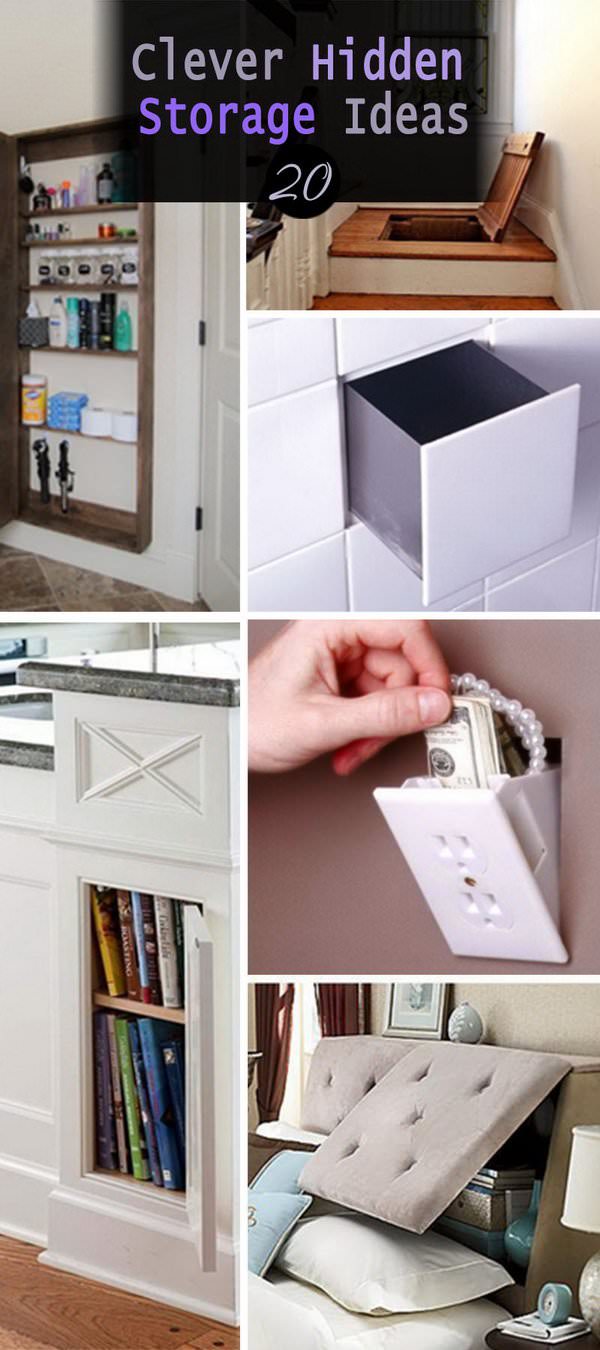 20 Clever Hidden Storage Ideas Veryhom