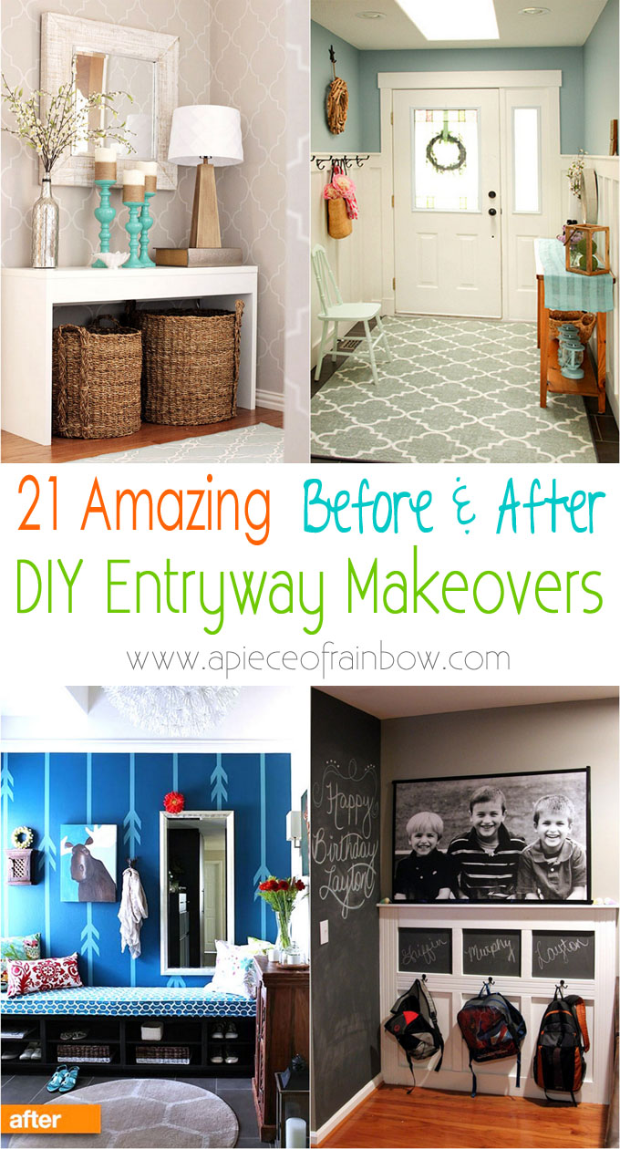 If you love before and after post then this must check out these before and after entryway makeovers for home.