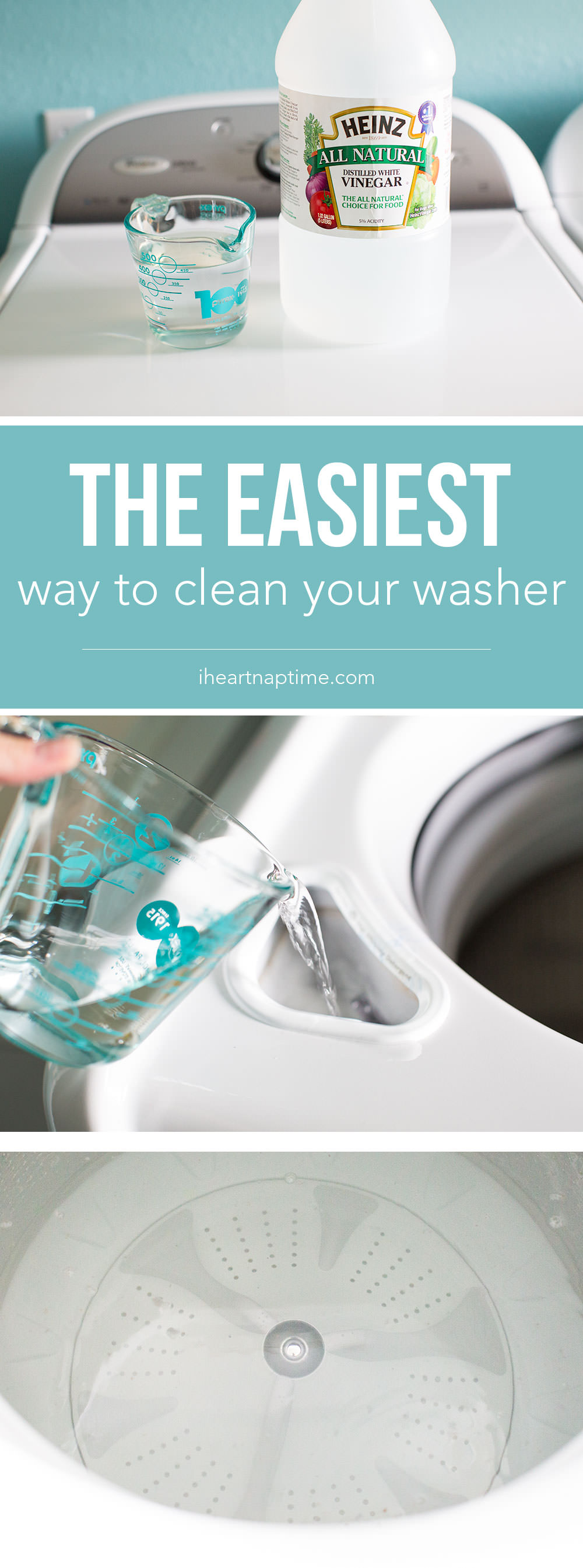 Your washing machine needs a clean up too. It's easy! All it takes is ONE ingredient and a few minutes to leave your washer smelling squeaky clean. Check out!