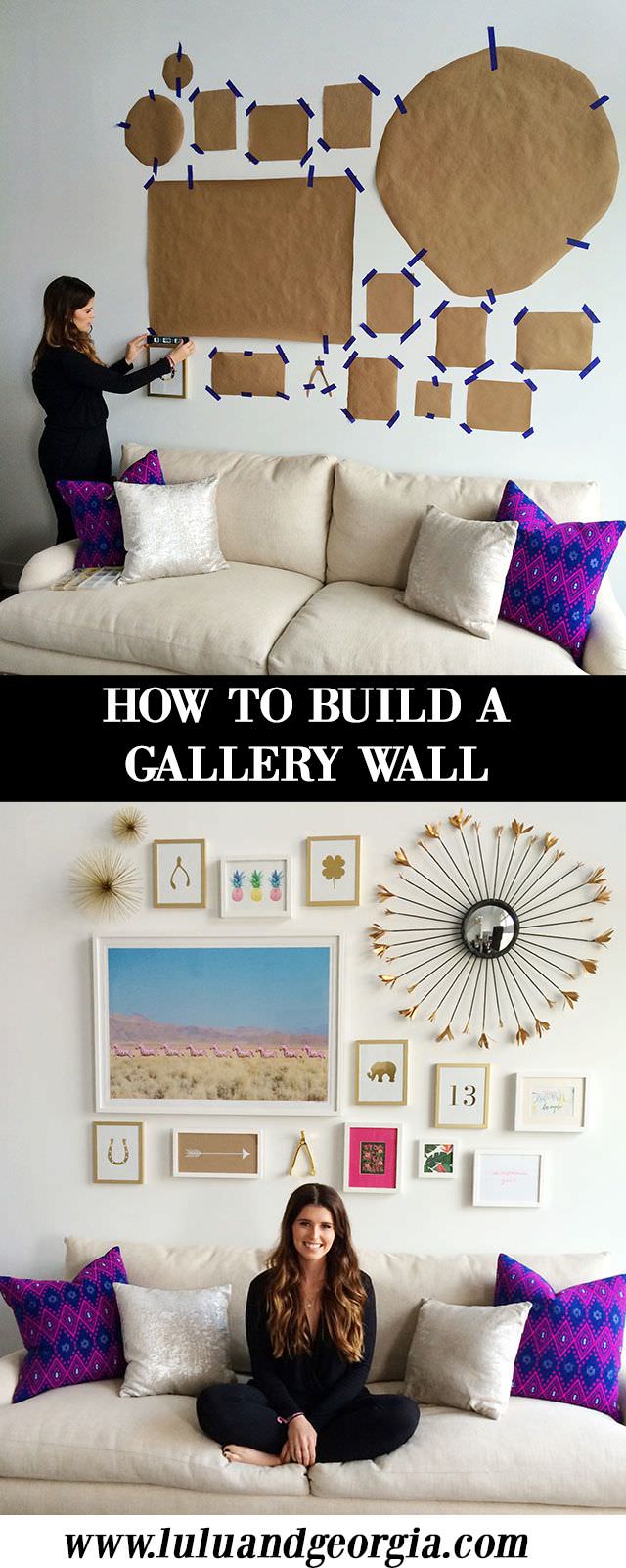 Making a gallery wall in your room is an interesting and creative idea that helps you to display the collection of your favorite photos, quotes or objects. See how to do this! 