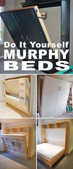 Murphy beds are multifunctional, they are really useful for small spaces. Read this post to learn how to DIY Murphy beds.