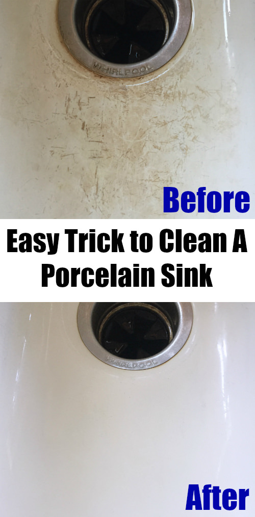 Porcelain sinks look great, they are durable too but they have a tendency to hold onto stains. But how can you remove them? Find this out after leaning this easy trick to clean porcelain sinks!