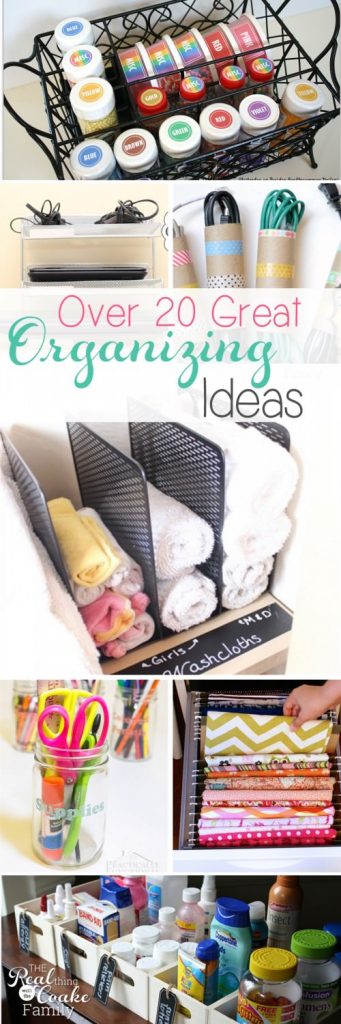 Need to be more organized? Here are over 20 great ideas to organize your house and your life.