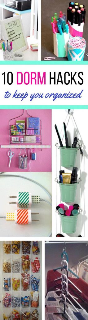 Keeping your dorm room organized can be tricky but you can do this easily if you apply some of these useful dorm hacks. Check out!