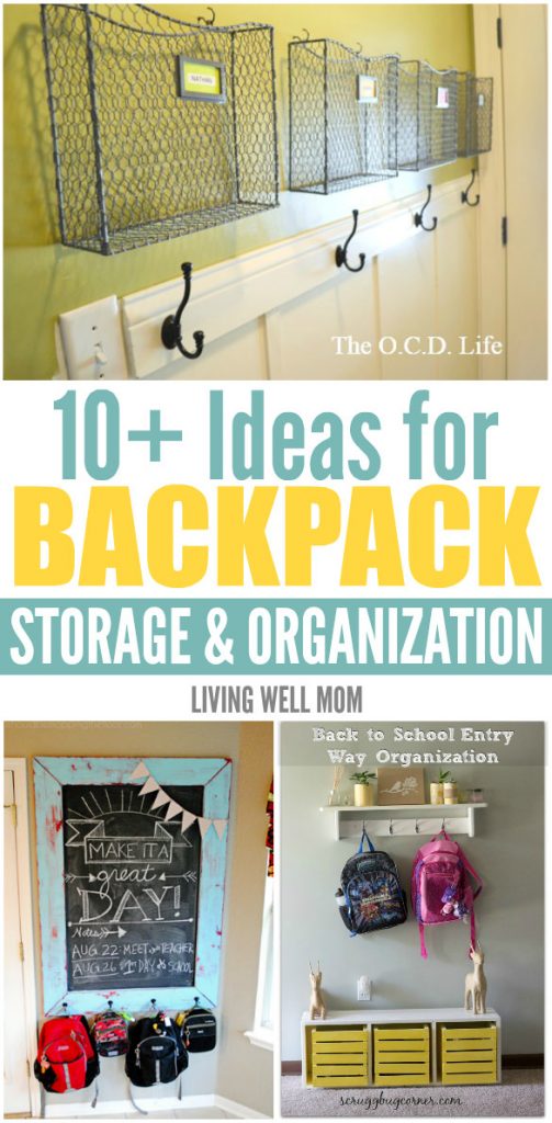 Organize the backpacks, shoes, and other material of your school going kids with these 10+ creative backpack storage solutions and organization ideas. Check out!