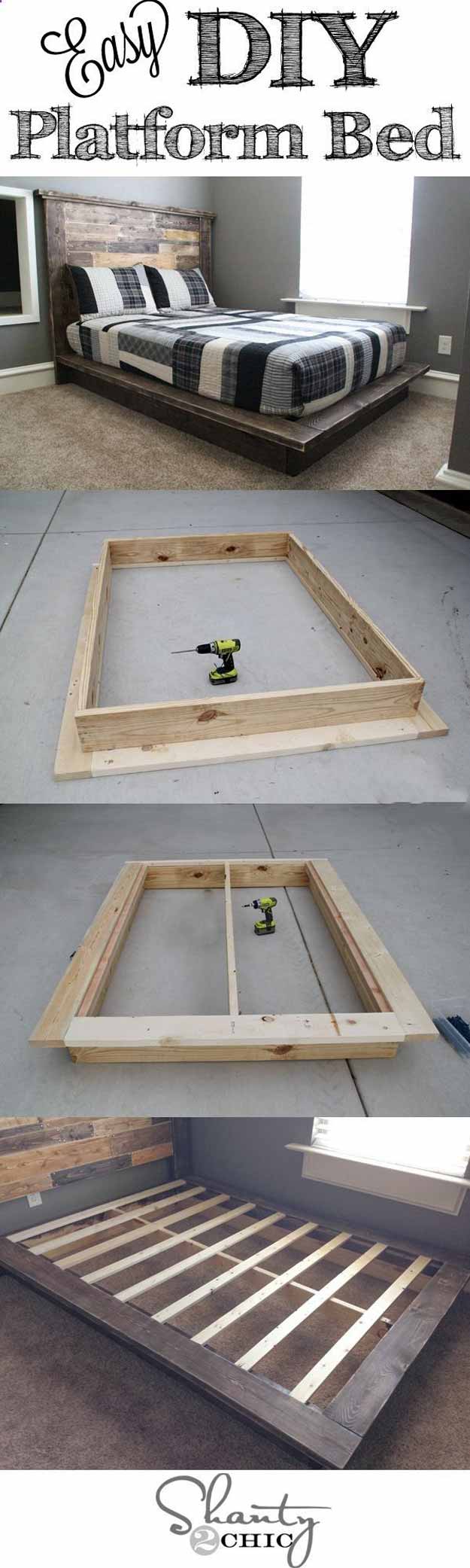 Need a new bed for your bedroom? Why not make one of these DIY platform beds? Not only would it look great but it may also be the next DIY project you’re looking for. Check out these DIY platform bed ideas!