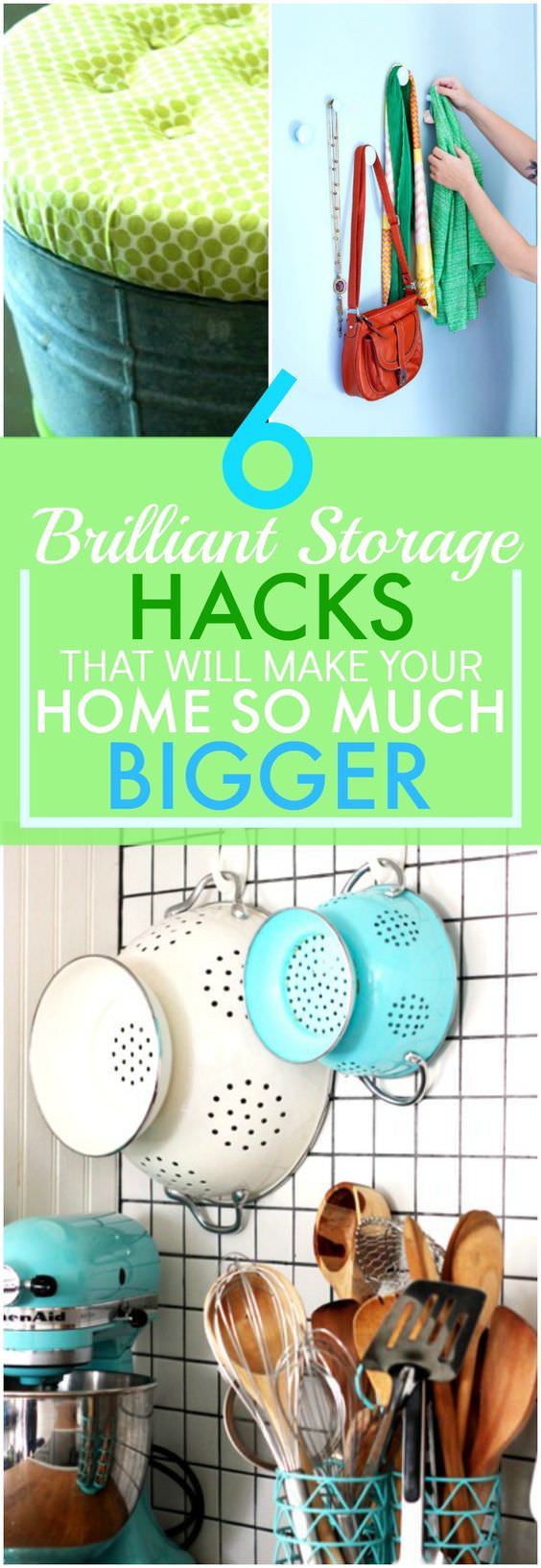 Apply a few of these brilliant storage ideas and you'll see how your small home will start to look bigger as it'll become organized and clutter-free.