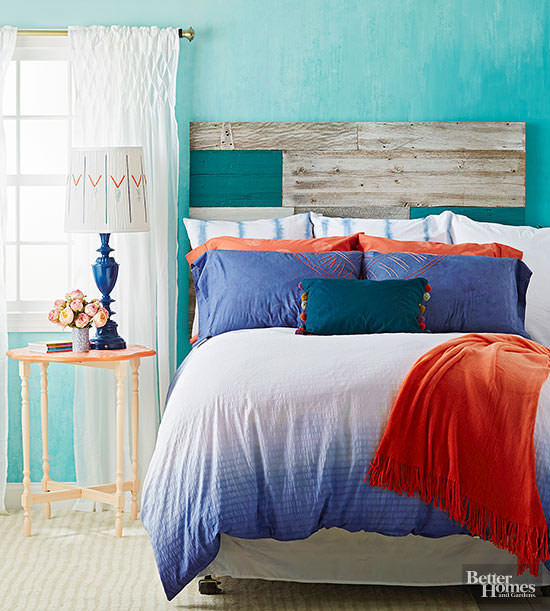 A cozy colorful bedroom that is comfortable who don't want that? If you too want that-- Check out the simple colorful DIY bedroom projects given here.