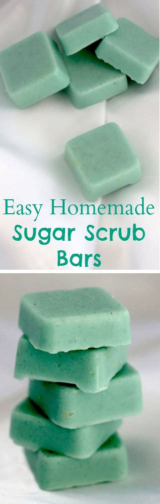 These easy homemade Sugar Scrub Bars are great to have in your bathroom. Chemical free and the recipe is easy to follow too!
