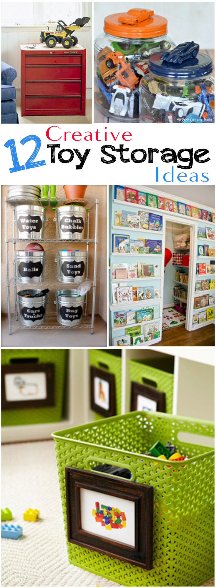 If your kids have toys or if you've a collection of toys, books or kiddie stuff, these creative toy storage ideas are best to look at!