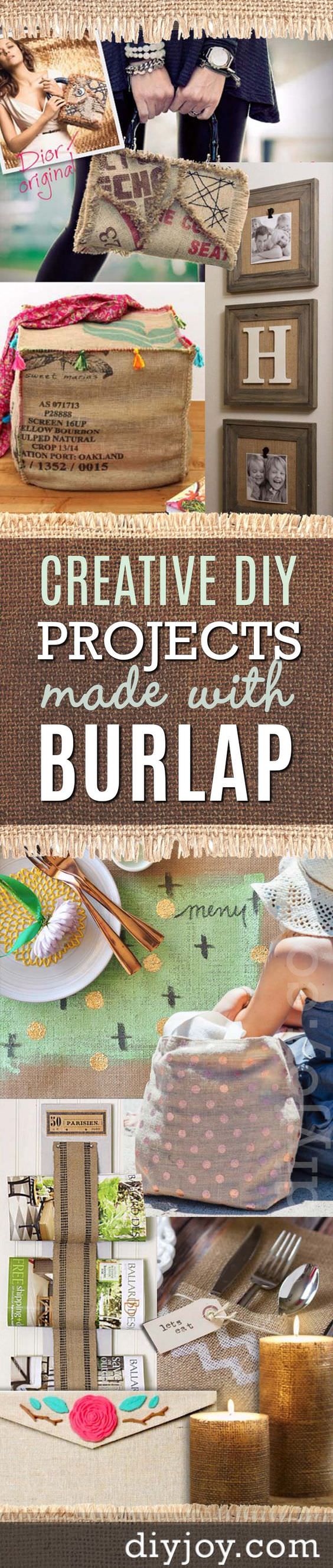 Burlaps can they be useful? Oh yes! In fact, there are so many DIY burlap projects and ideas to get inspired from. Check out!