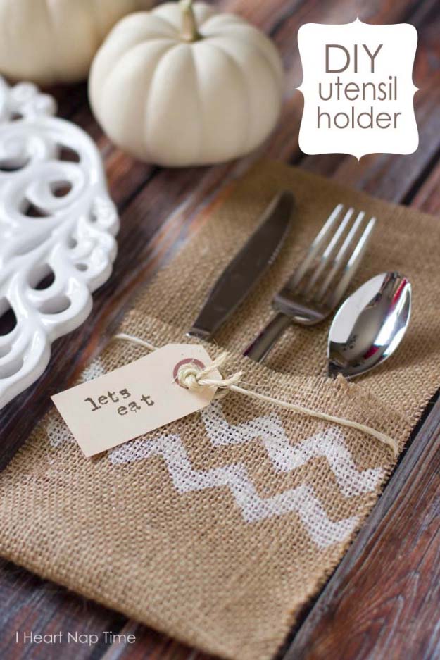 burlap-utensil-holders