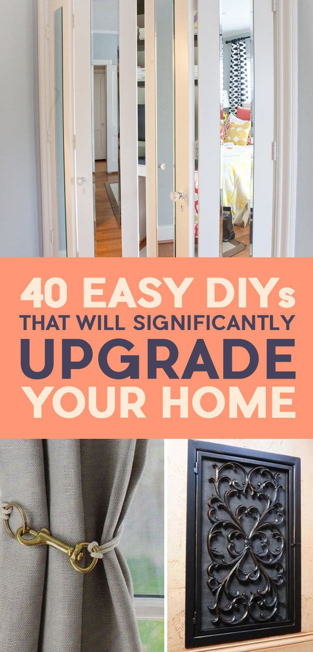 40 Easy DIY ideas that will make the home renovation affordable and instantly upgrade your home. Take a look!