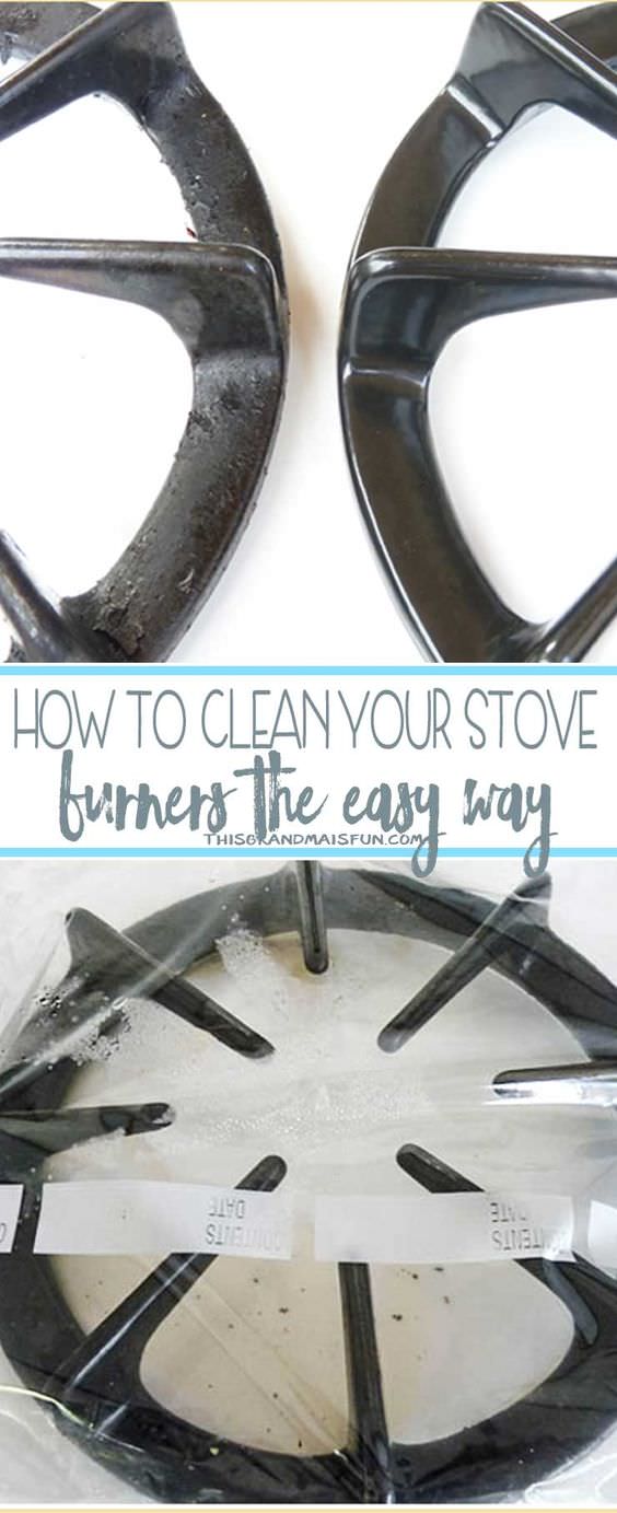 Is there an easy way to clean stove burners? Definitely, after learning this DIY you'll be able to clean the dirty stove burners quickly!