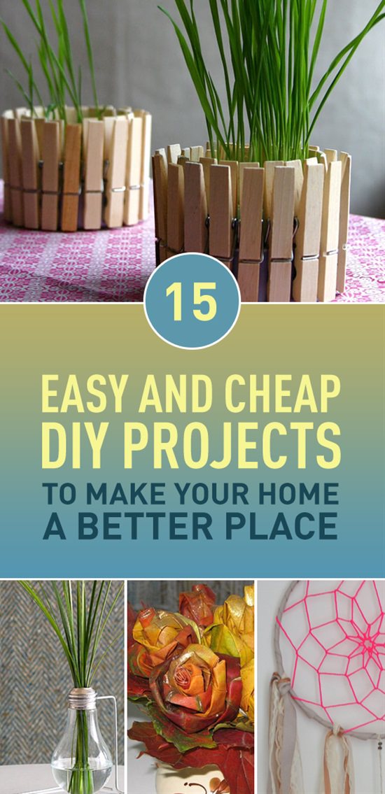 Buying new stuff for home is an expensive idea and if you're looking for some cost-effective ways to make your home a better place-- These DIY projects are worth looking at!